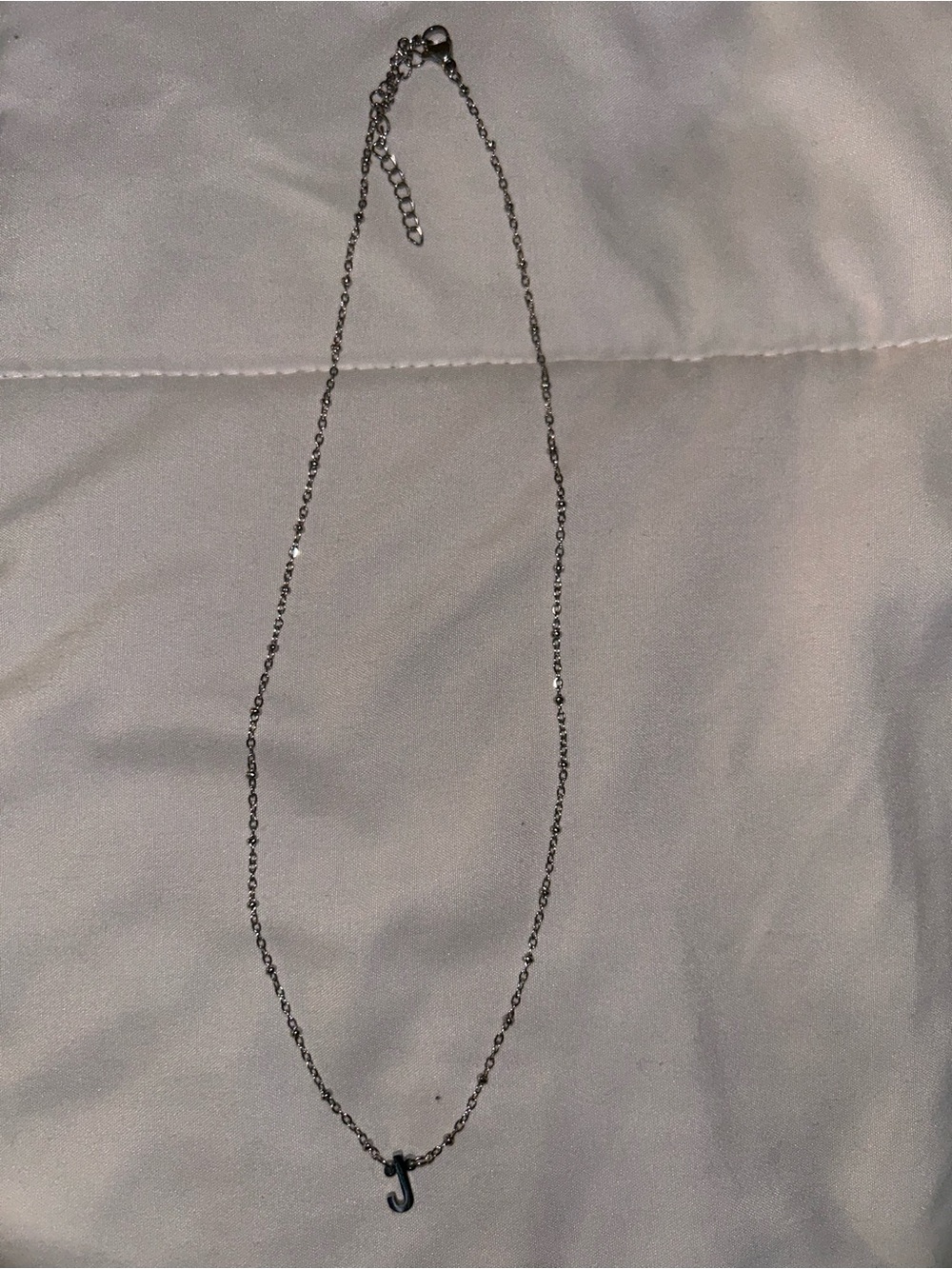 Silver Initial 'J' Necklace - Minimalist Women’s Jewelry